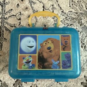 Vintage Bear In The Big Blue House Jim Henson 90s Y2K Hard Case Handle 8.5x6.5